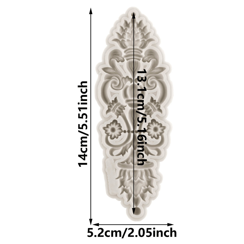 Молд силиконовый абстракция 140 на 52 мм серый Киев - изображение 2