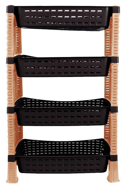 Етажерка 4-х ярусна Violet House 0761 Ротанг Еко BROWN (7008660) Київ - фото 1