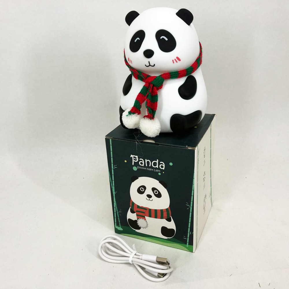 Нічник дитячий для новонароджених панда, Нічник на батарейках Світлодіодний силіконовий KJ-88 Львів - фото 12