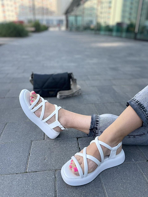 Vistani Босоніжки жіночі Vistani 500 білі (літо, шкіра натуральна) (5270) Коломия - фото 6