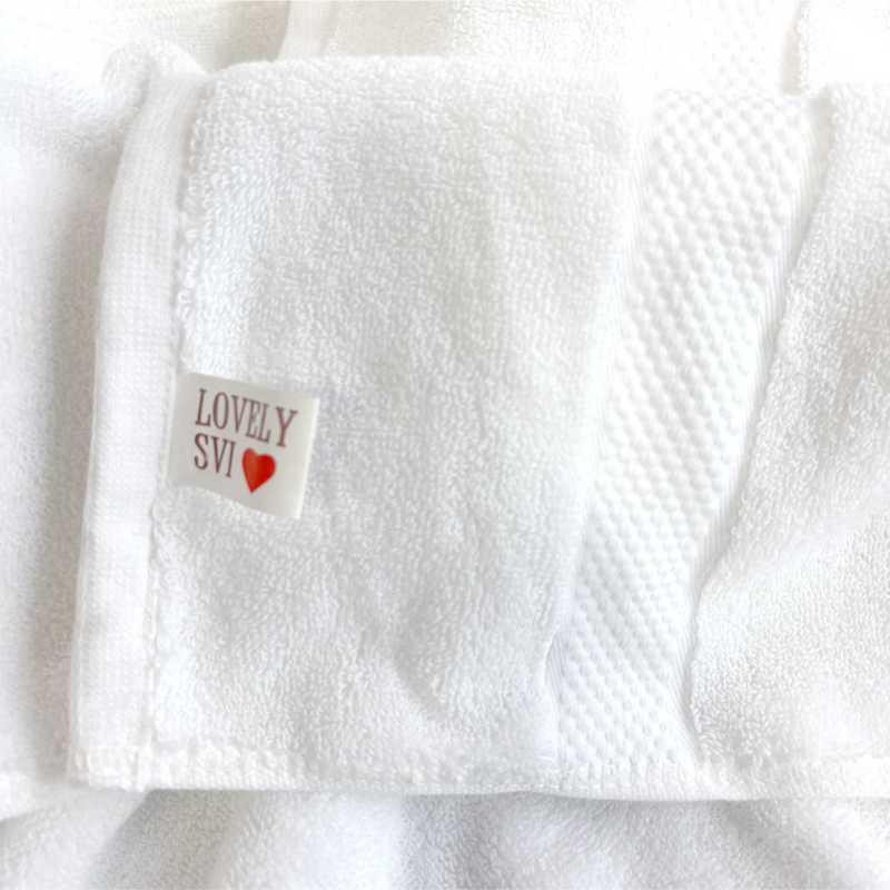 Рушник XL Lovely Svi (80 на160 см) - бавовна /махра - 600 GSM- Білий (320124) Київ - фото 7