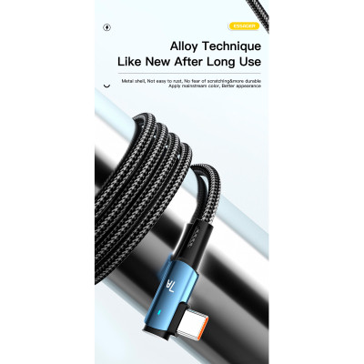 Дата кабель USB 2.0 AM to USB-C 1.0m 100W blue Essager (EXCWT7A-CG03-P) Вінниця - фото 9