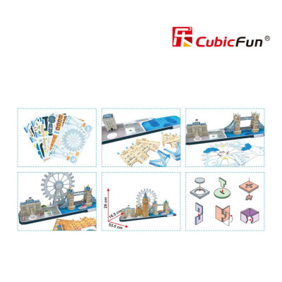 Пазл Cubic Fun Тривимірний пазл CityLine London (MC253h) Вінниця - фото 8