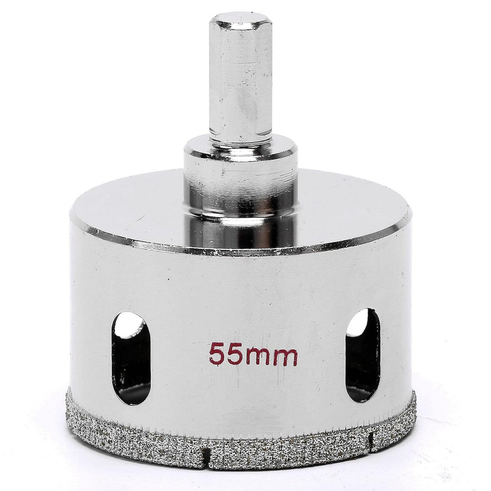 Алмазні коронки, коронки для плитки, коронки для розеток, коронки по керамограніту, коронки для плитки 55 мм (973059445) Київ - фото 1