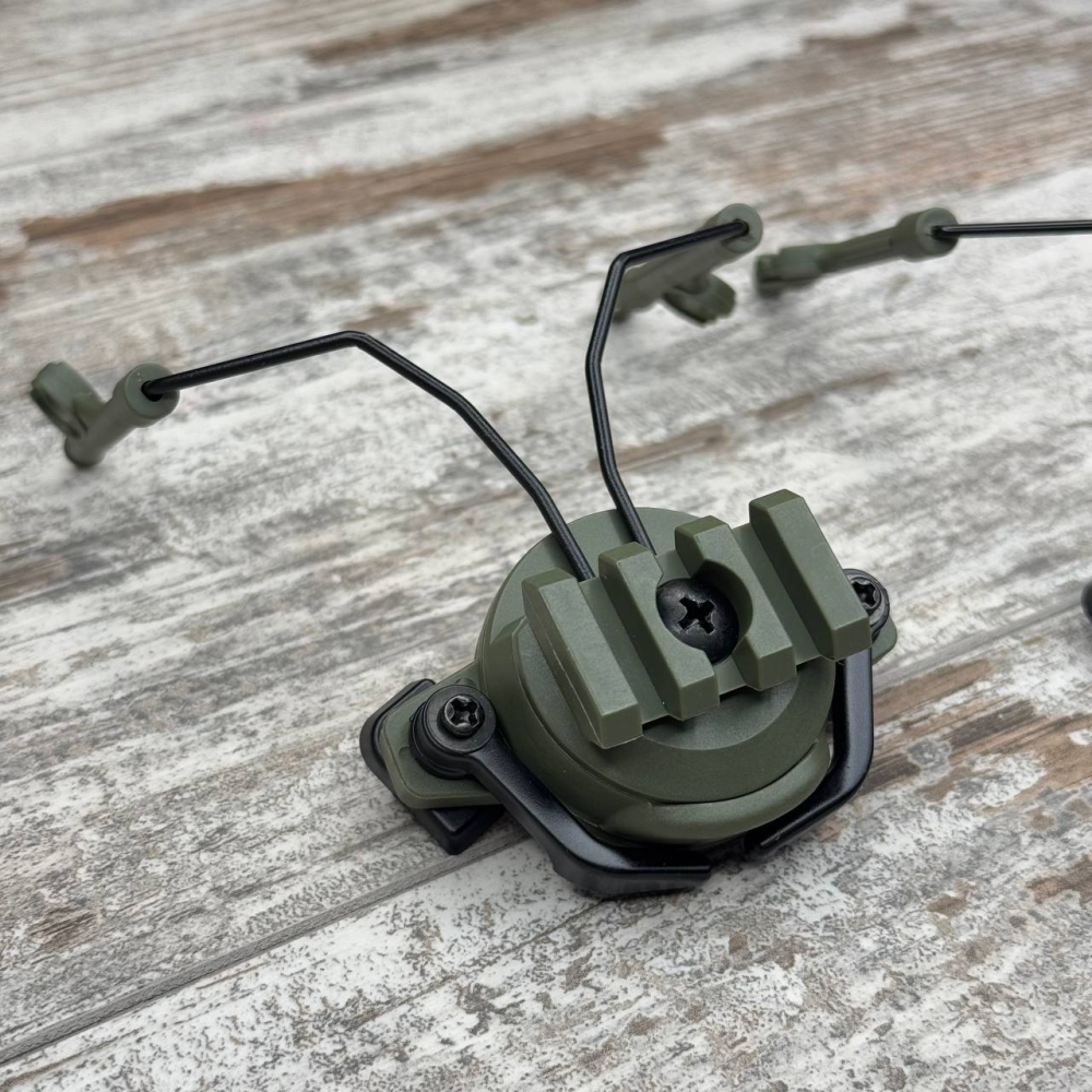 Компактный зажимной адаптер для активных наушников на шлем 19-22 мм, универсальный комплект для спорта Киев - изображение 4