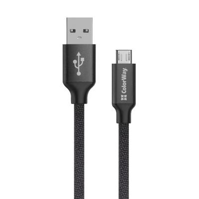 Дата кабель USB 2.0 AM to Micro 5P 2.0m black ColorWay (CW-CBUM009-BK) Винница - изображение 1