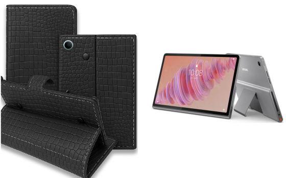 Книжка-трансформер для планшета Lenovo Tab Plus 2024, колір Black Krokodil Black Київ
