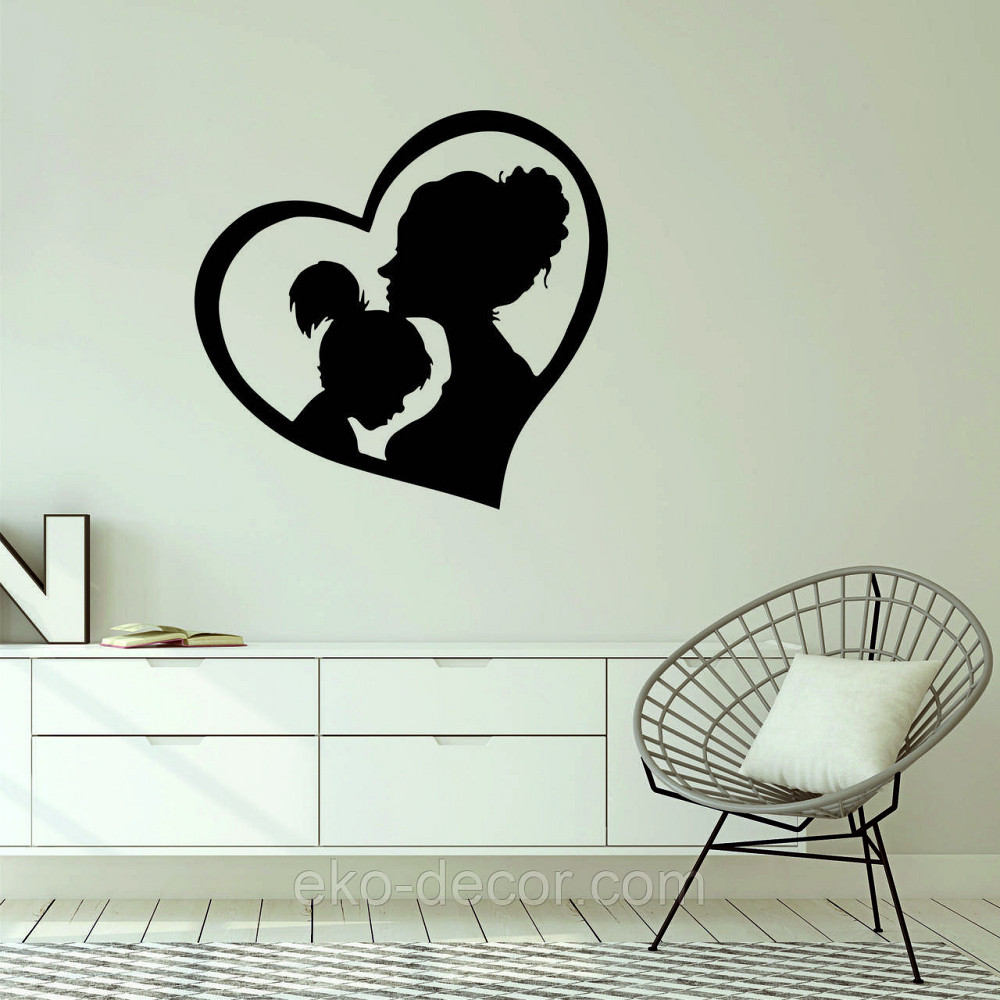 Декоративное настенное Панно «Мать и дитя», Декор на стену 90*86 см, Черный Киев - изображение 6