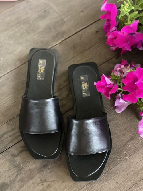 M.KRAFT Шльопанці жіночі M.KRAFT Ш 40 чорні (літо, шкіра натуральна) (4661) Коломия - фото 2