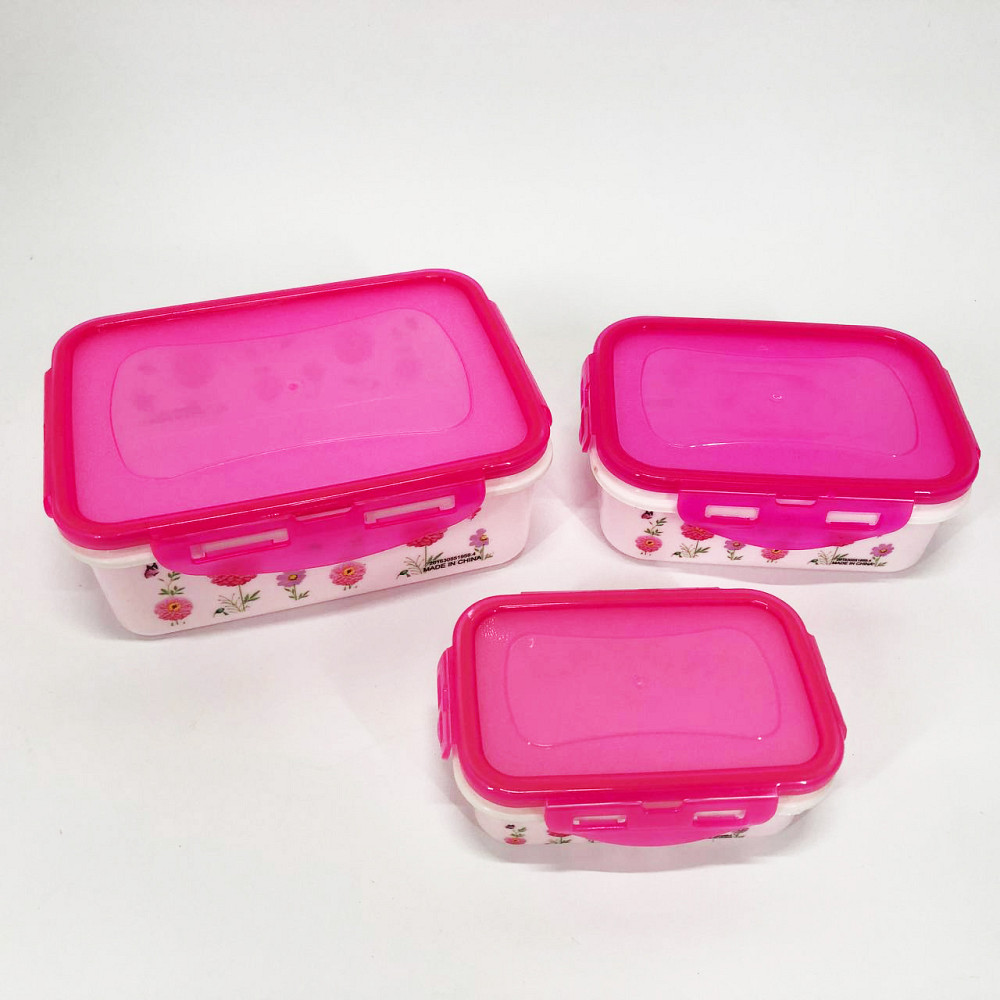 Комплект пластикових судків UNIQUE UN-1511. Колір: рожевий WM-25 Івано-Франківськ - фото 1