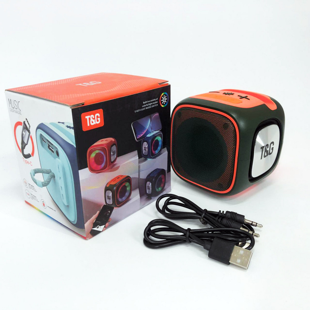 Bluetooth колонка з якісним звуком і підсвічуванням, Бездротова портативна колонка з ремінцем ZL-26 Львів - фото 12