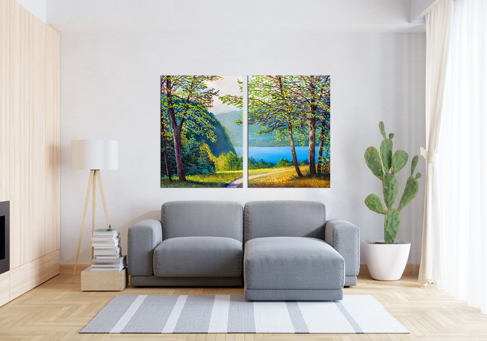 Модульная картина в гостиную / спальню Лісова природа TLV-2_016 120х170  см Киев - изображение 3