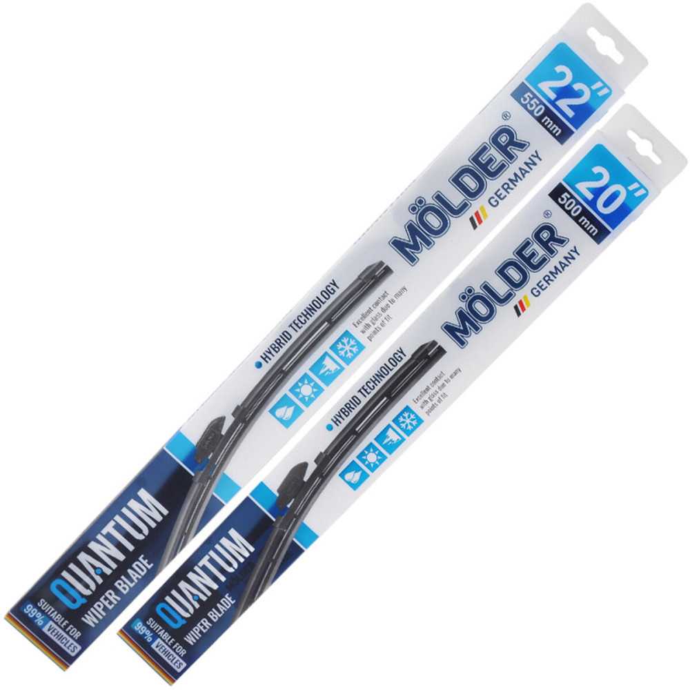 Комплект щіток склоочисників гібридних Molder Quantum для Renault Logan 2015-2020 Київ - фото 1
