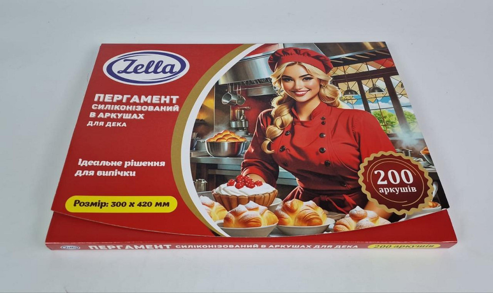 Пергамент для випікання (200листів) 30*42 білий силіконовий (1 пачка) Харків - фото 1