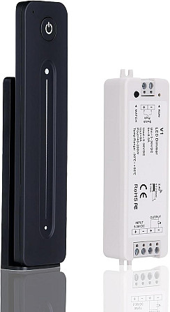 Димер OYLIT LED 5-36V 8A, RF 2.4GHz, сенсорний, без миготіння, з пультом, настінне магнітне кріпленн Київ - фото 1