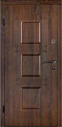 Двері вхідні Наші Двері ПОРТА Б-262 Горіх темний 960х2050 мм Київ
