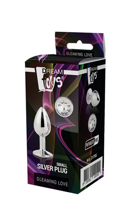 DT21785 Анальная пробка с камнем GLEAMING LOVE SILVER PLUG SMALL Sex Aura Киев - изображение 2