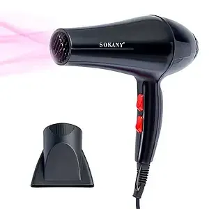 Фен для волосся Sokany SK-2200 2200 Вт, 3 температурні режими, холодне повітря, концентратор, дбайли Одеса