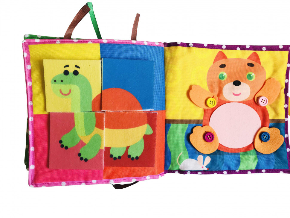 Текстильна розвиваюча книга для малят Bambini "Щеня" 403655 Вінниця - фото 2