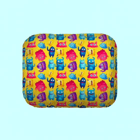 Лежанка для собак WAUDOG Relax, "Мохнаті монстри", M, Ш 42 см, Д 52 см, В 19 см Київ