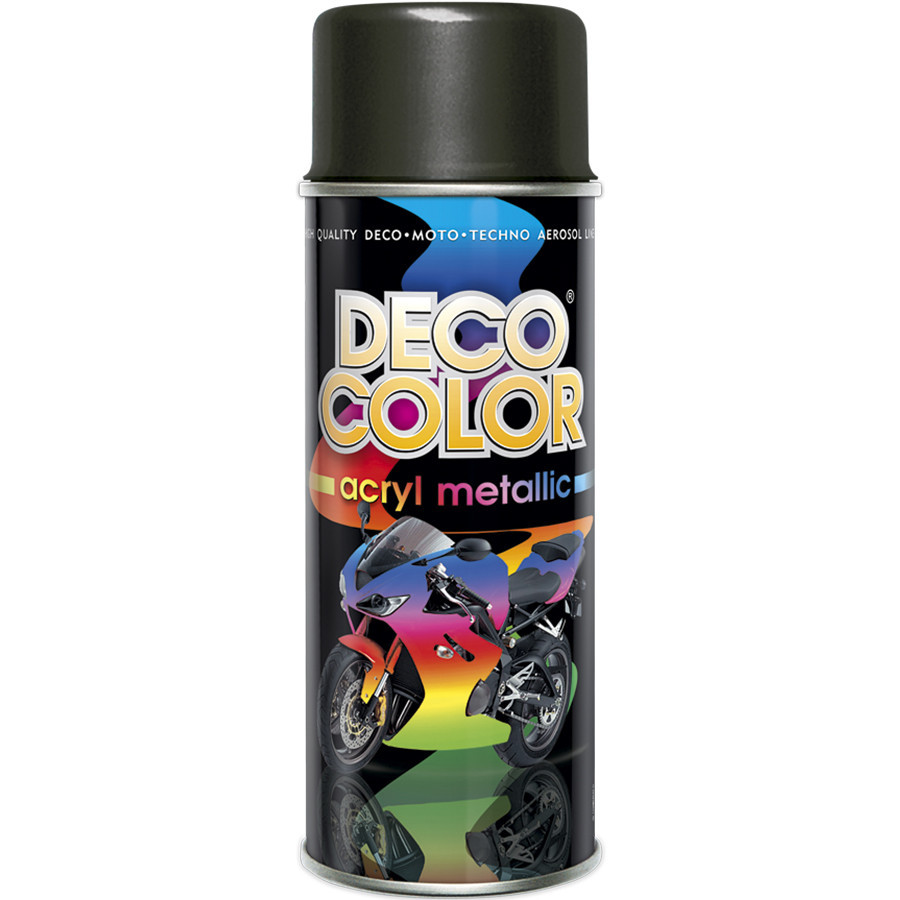 Металік фарба аерозольна DecoColor чорний 400мл Київ - фото 1