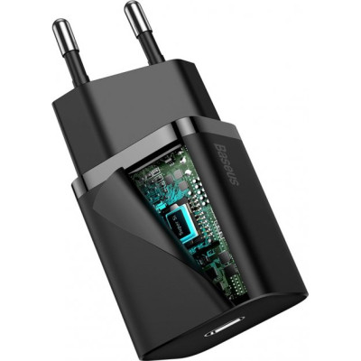 Зарядний пристрій Baseus 1 Type-C 20W (CCSUP-B01) Вінниця - фото 2
