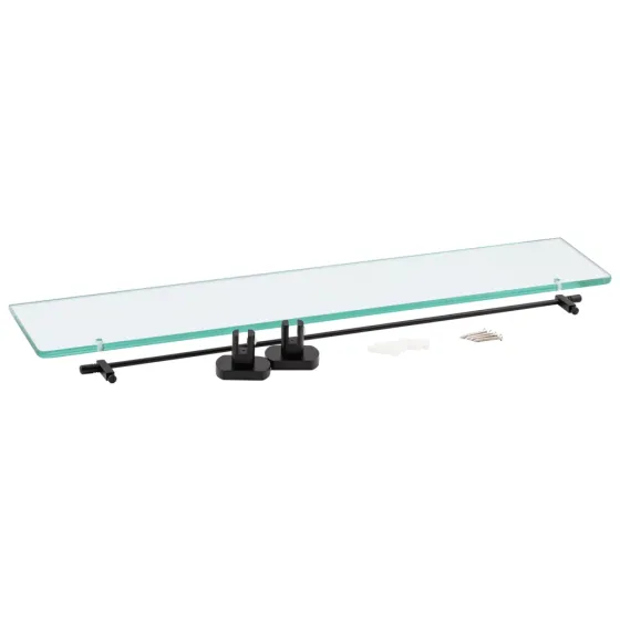 Полиця універсальна Qtap Liberty скляна 600 мм QTLIBBLM1153 Black Київ