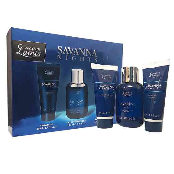 Набор для мужчин Savanna Nights Creation Lamis (Туалетная вода Гель для душа Бальзам после бритья) Запорожье