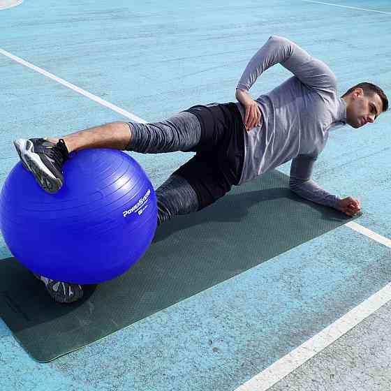 М'яч для фітнесу (фітбол) Power System PS-4018 Ø85 cm PRO Gymball Blue Кам'янське
