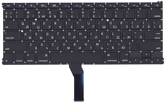 Клавиатура для ноутбука Apple MacBook Air 2011+ (A1369) Black, (No Frame), RU (горизонтальный энтер) Вінниця