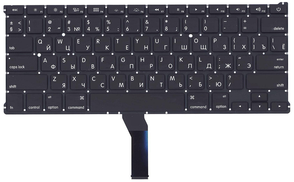 Клавиатура для ноутбука Apple MacBook Air 2011+ (A1369) Black, (No Frame), RU (горизонтальный энтер) Вінниця - фото 2