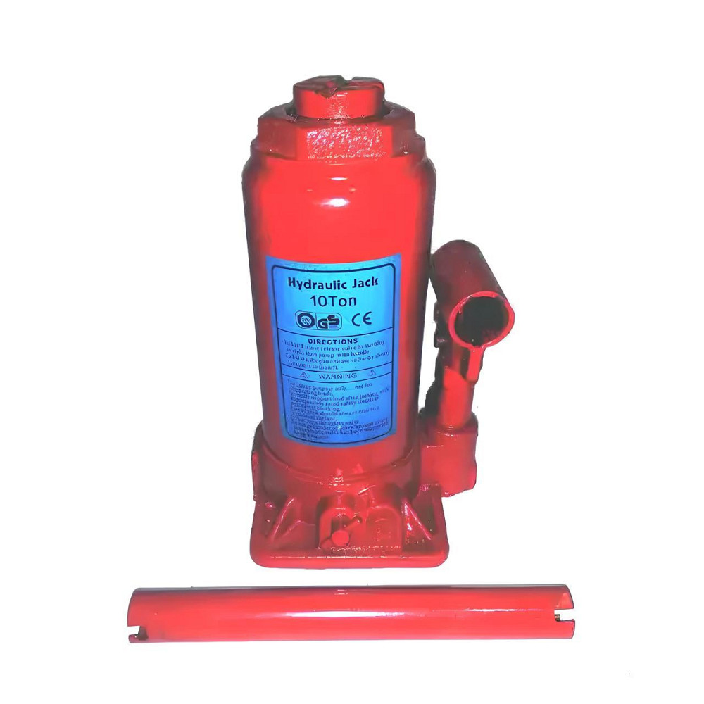Гидравлический домкрат бутылочный на 10т, Красный / Домкрат для авто / Домкрат одноштоковый Киев - изображение 1