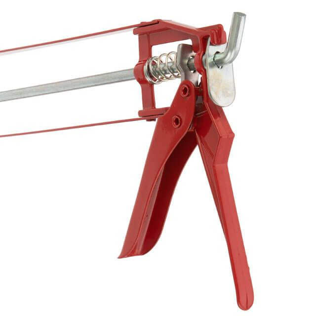 Пистолет для выдавливания силикона, 420 мл, рамвидный INTERTOOL HT-0022 Киев - изображение 7