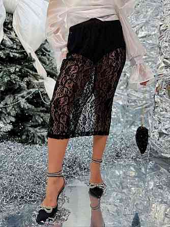 Женская изысканная юбка-карандаш из нежного гипюра 50/52 Одесса