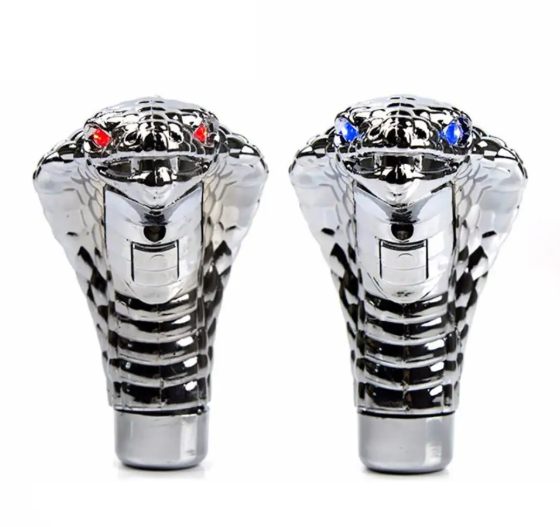 Светящаяся ручка КПП «Кобра» с LED-глазами, серебристая Киев