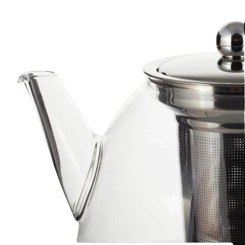 Заварник 1500мл зі з'ємним ситечком скло/нержавіюча сталь 0784L KAMILLE Житомир - фото 8