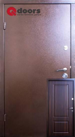 Двері вуличні Qdoors серія Метал/МДФ комплектація ВІП М, колір Вишня морена Київ - фото 2