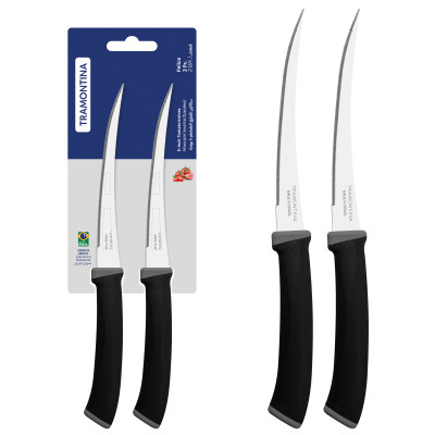 Набір ножів Tramontina Felice Black Tomato 127 мм 2 шт (23495/205) Вінниця - фото 4