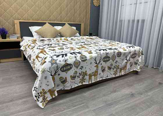 Плед-покривало Decorator WellSoft 150х210 см з різдвяним принтом Різнобарвний (87-178) Київ