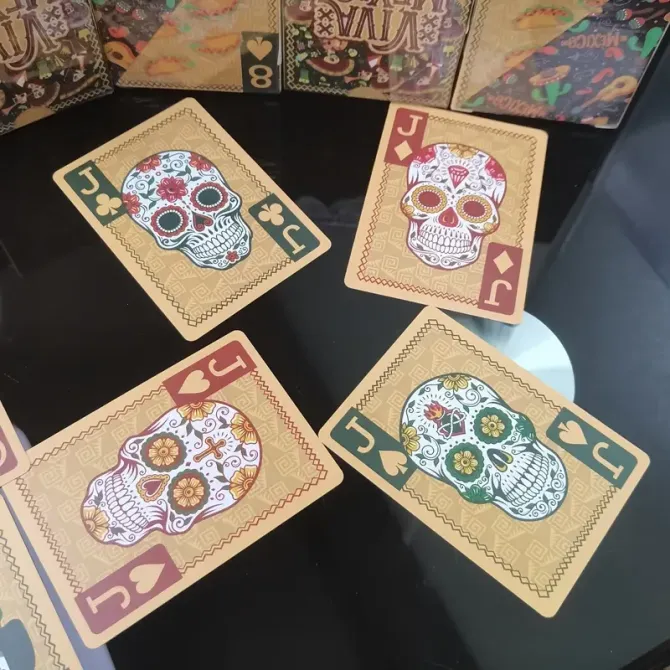 Игровые карты в мексиканском стиле Día de los Muertos | Для кардистри, покера и коллекционирования Киев - изображение 1