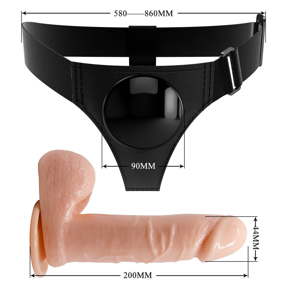 Страпон - Pretty Love Harness Briefs Tom 7.4" Sex Aura Київ - фото 9