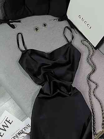 Жіноче романтичне елегантне плаття шовк Чорний, 44/46 Одеса