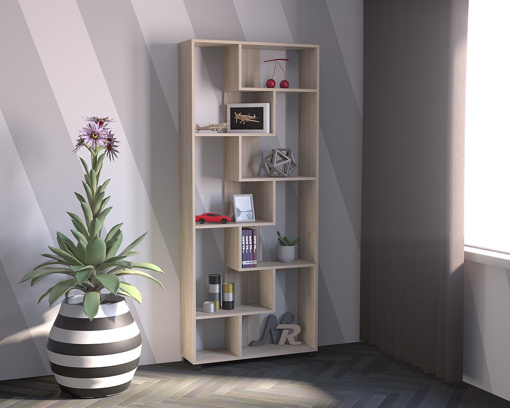 Стеллаж ОС-4, Дуб Сонома, 800/250/1900 Львов - изображение 2