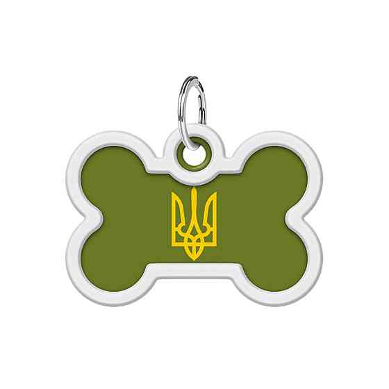 Адресник для собак и кошек металлический WAUDOG Smart ID с QR паспортом, рисунок 