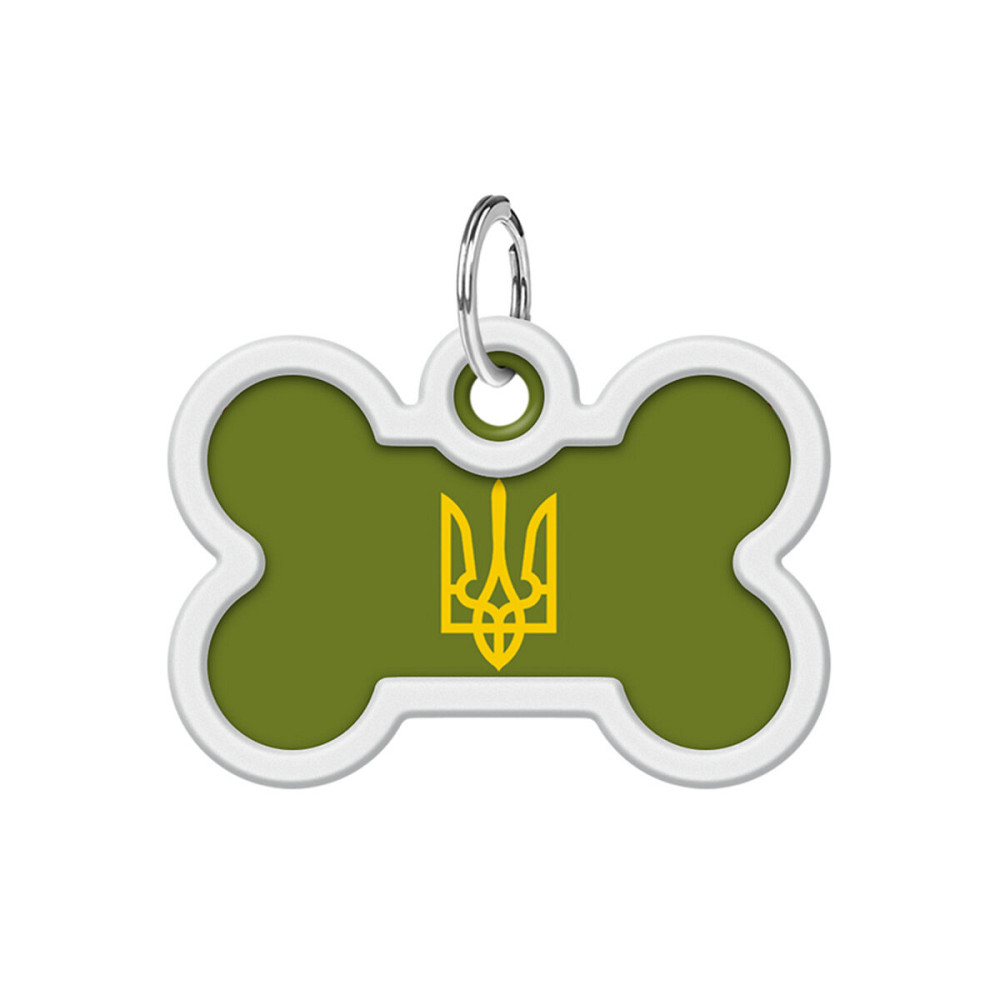 Адресник для собак и кошек металлический WAUDOG Smart ID с QR паспортом, рисунок 