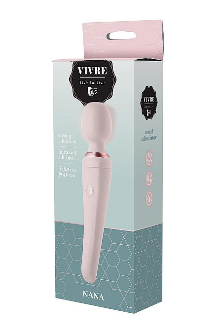 Вибратор микрофон Dream Toys Vivre Bodywand Nana розовый, 18.2 х 4 см Sex Aura Киев - изображение 6