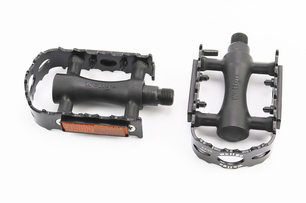 Педалі MTB 9/16" (103x63x28mm) пластико-алюмінієві, чорні LU-C3 Київ - фото 1