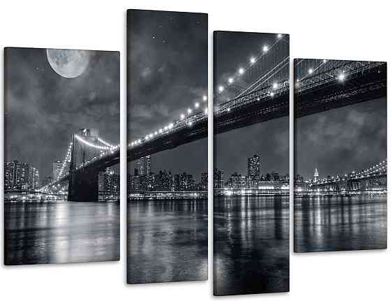 Модульна картина Місто Місяць Art-16_4 Київ