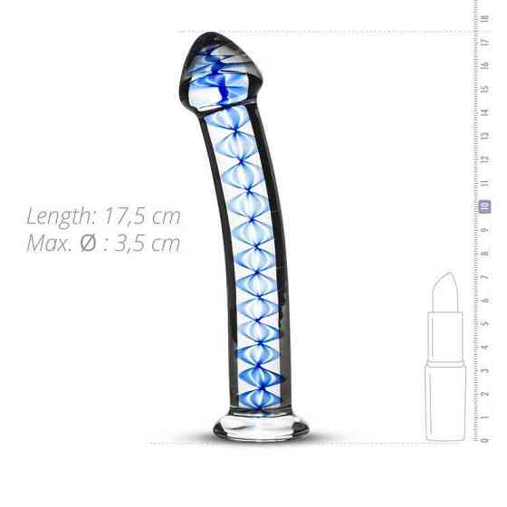 Скляний дилдо Gildo Glass Dildo No. 4, для точки G та простати Sex Aura Київ