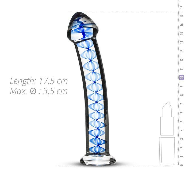 Скляний дилдо Gildo Glass Dildo No. 4, для точки G та простати Sex Aura Київ - фото 2